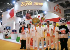 Group photo with the team of Zoyee. The company is a Chinese importer and branding company.